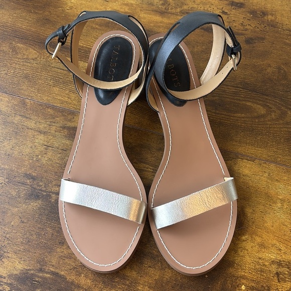 Talbots Gold and Black Bamboo Heel 9 - Picture 3 of 7